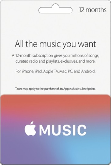 ギフトカードを買う： Apple Music Card XBOX
