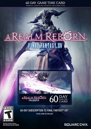 ギフトカードを買う： Final Fantasy XIV: A Realm Reborn 60 Day Time Card PC