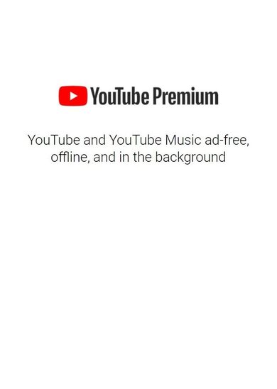 ギフトカードを買う： YouTube Premium Gift Card